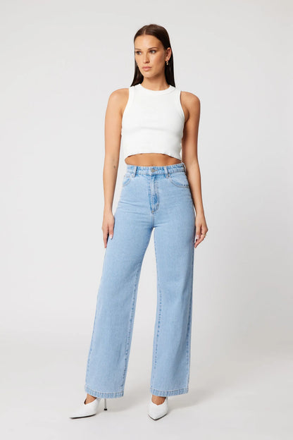 94 High & Wide Jean - Kendall Light Vintage Blue | ABRAND