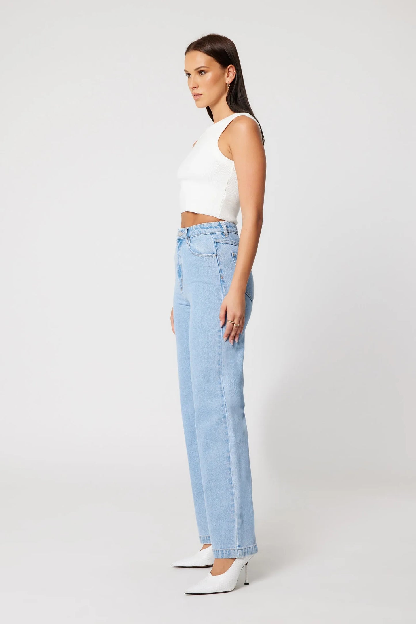 94 High & Wide Jean - Kendall Light Vintage Blue | ABRAND