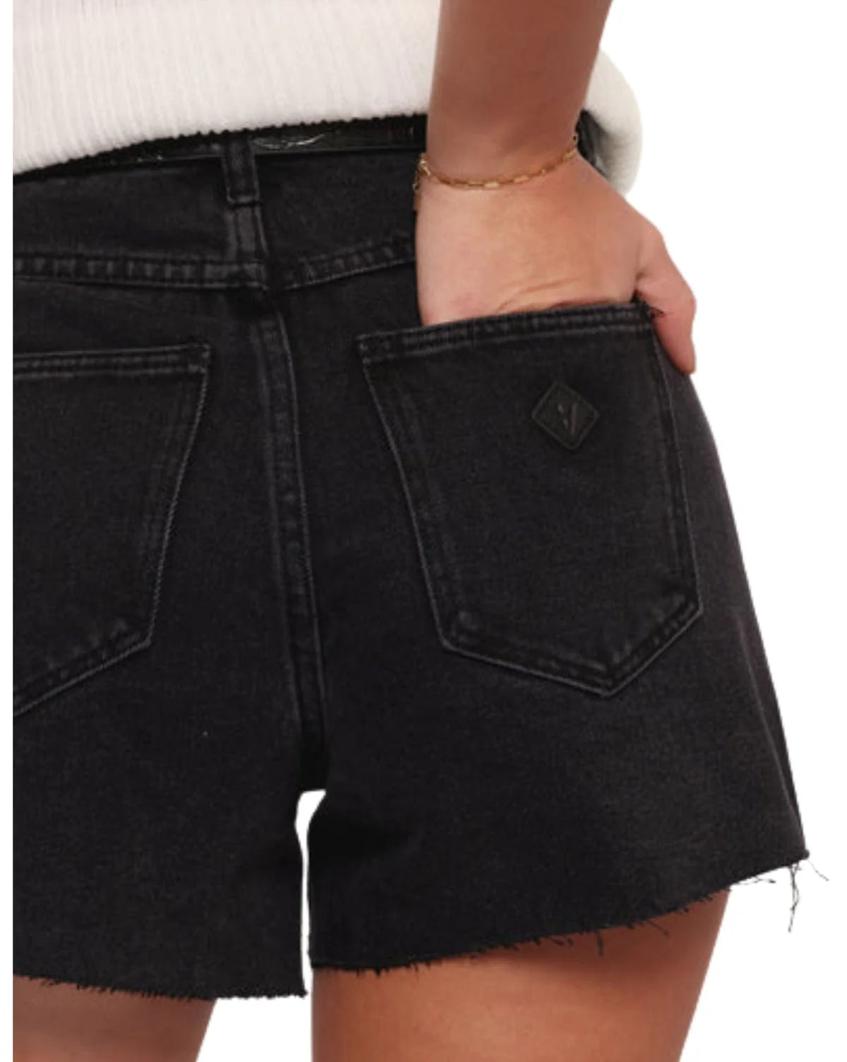 Venice Denim Shorts Heidi - Washed Black | ABRAND