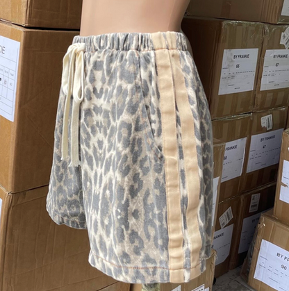 Daphne Racer Short Shorts - Light Leopard | By Frankie