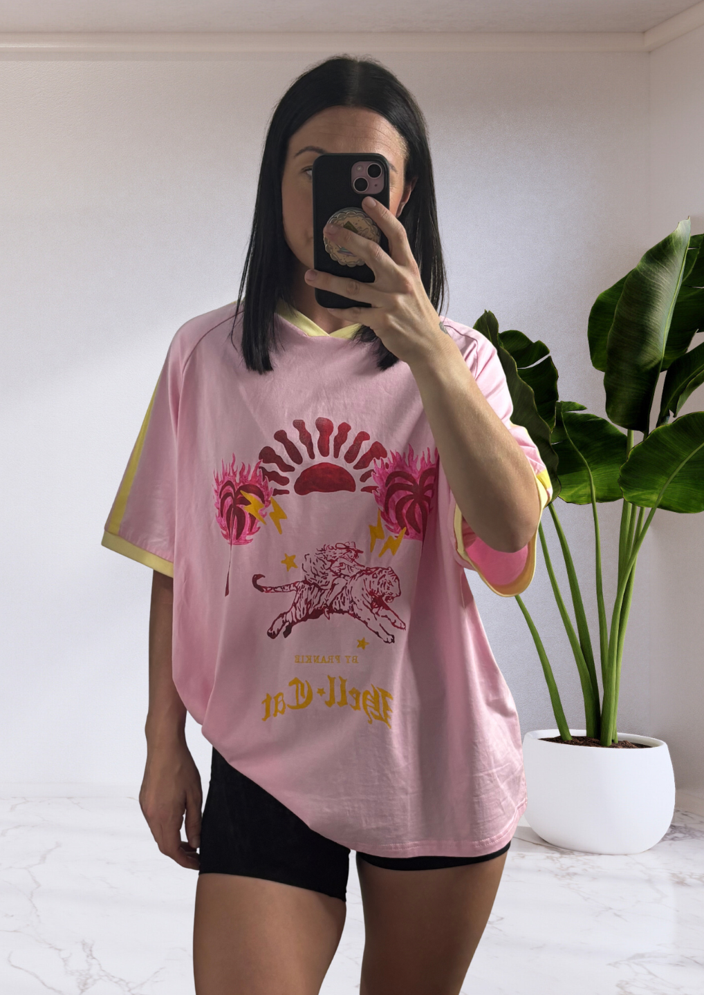 Jersey Tee T-Shirt - Pink HellCat Cowgirl | By Frankie