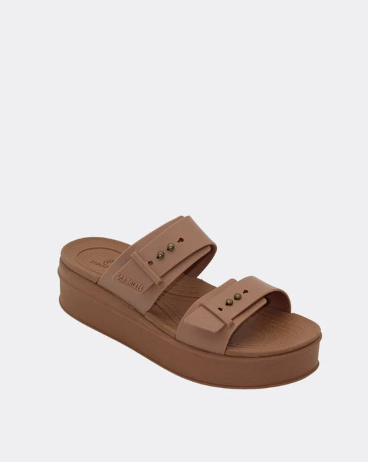 Human Premium Chicago EVA Moulded Platform Slide - Tan | Human