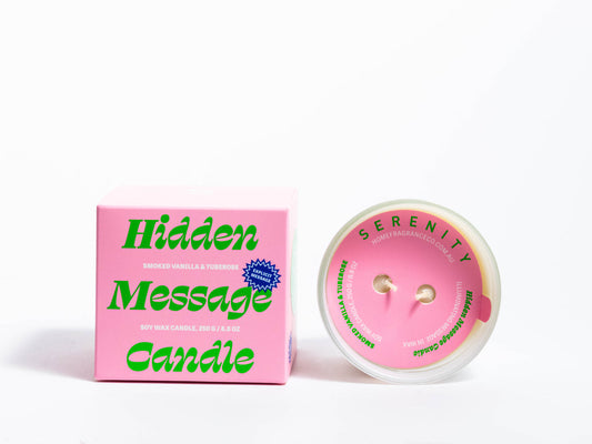 SMOKED VANILLA & TUBEROSE HIDDEN MESSAGE - 250G CANDLE