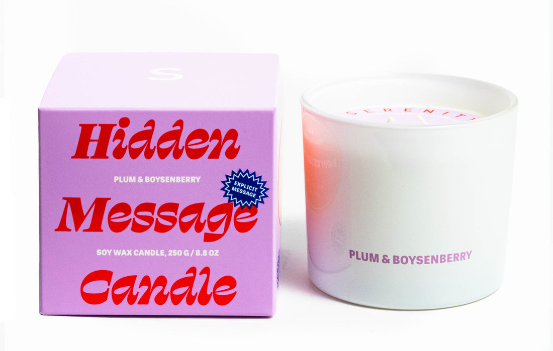 PLUM & BOYSENBERRY HIDDEN MESSAGE - 250G CANDLE