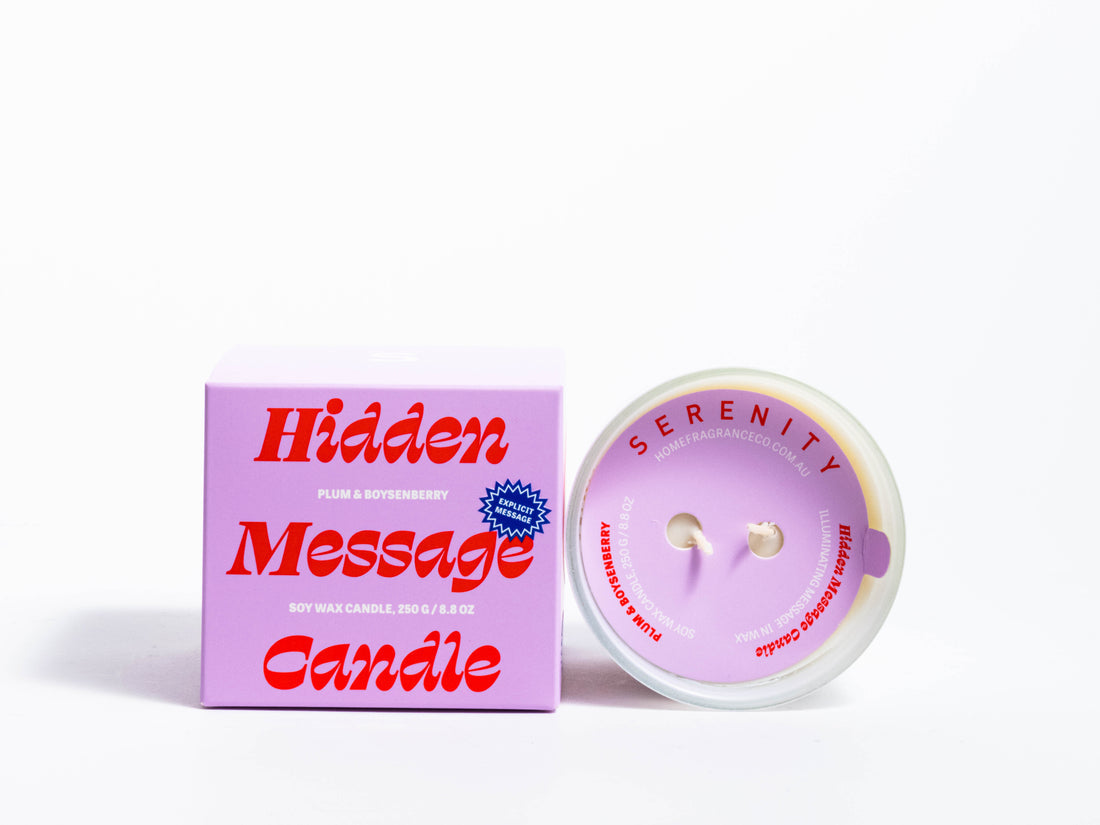 PLUM & BOYSENBERRY HIDDEN MESSAGE - 250G CANDLE