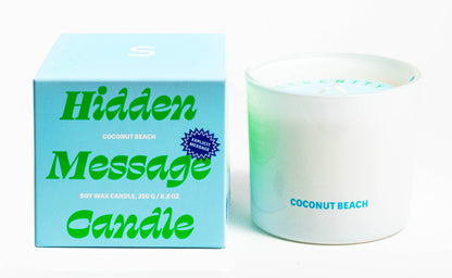 COCONUT BEACH HIDDEN MESSAGE - 250G CANDLE