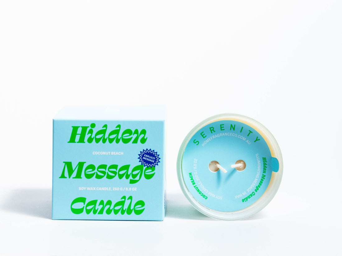 COCONUT BEACH HIDDEN MESSAGE - 250G CANDLE