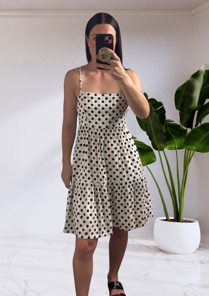 Shellie Short Mini Dress - Polka Dot