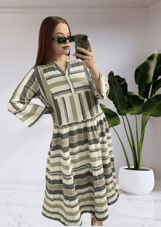 Kelly By Joop & Gypsy Midi Dress - stripe