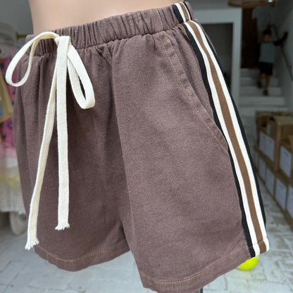 Daphne Racer Short Shorts - Brown