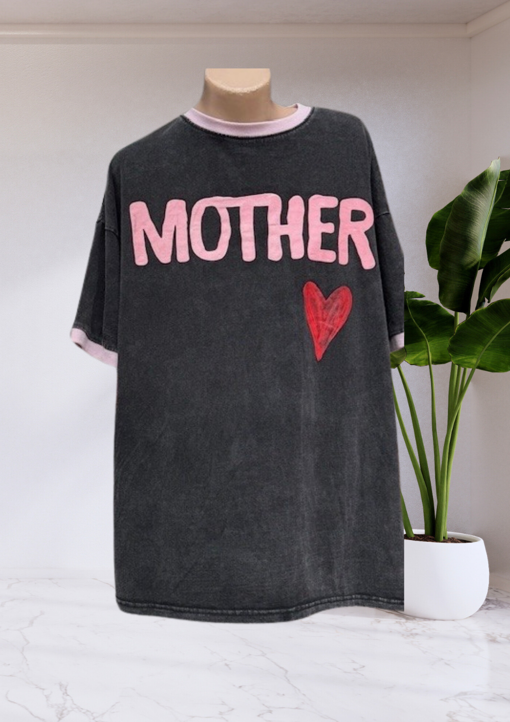 Mya Oversized T-Shirt Black Mother