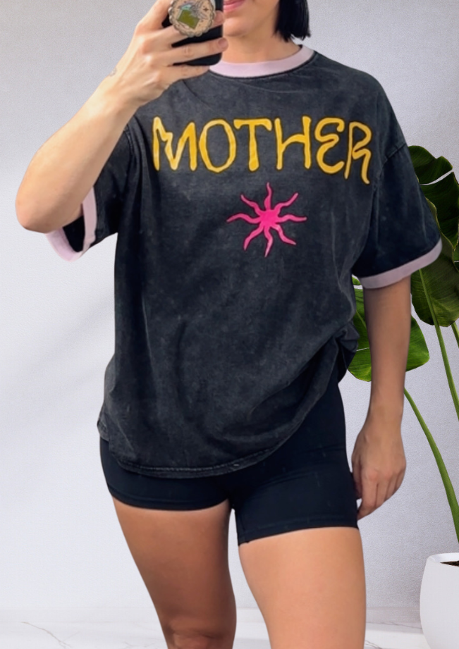 Mya Oversized T-Shirt Star Black Mother