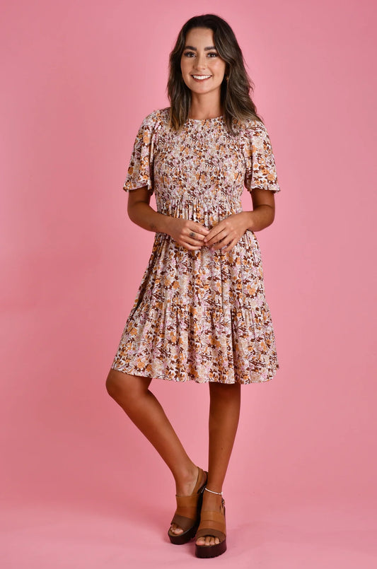 Shakira TEA PARTY MINI DRESS - VINTAGE BLOOM