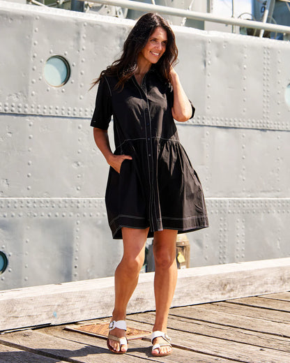 Denver Cotton Dress - Black