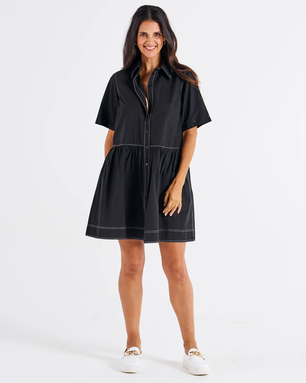 Denver Cotton Dress - Black