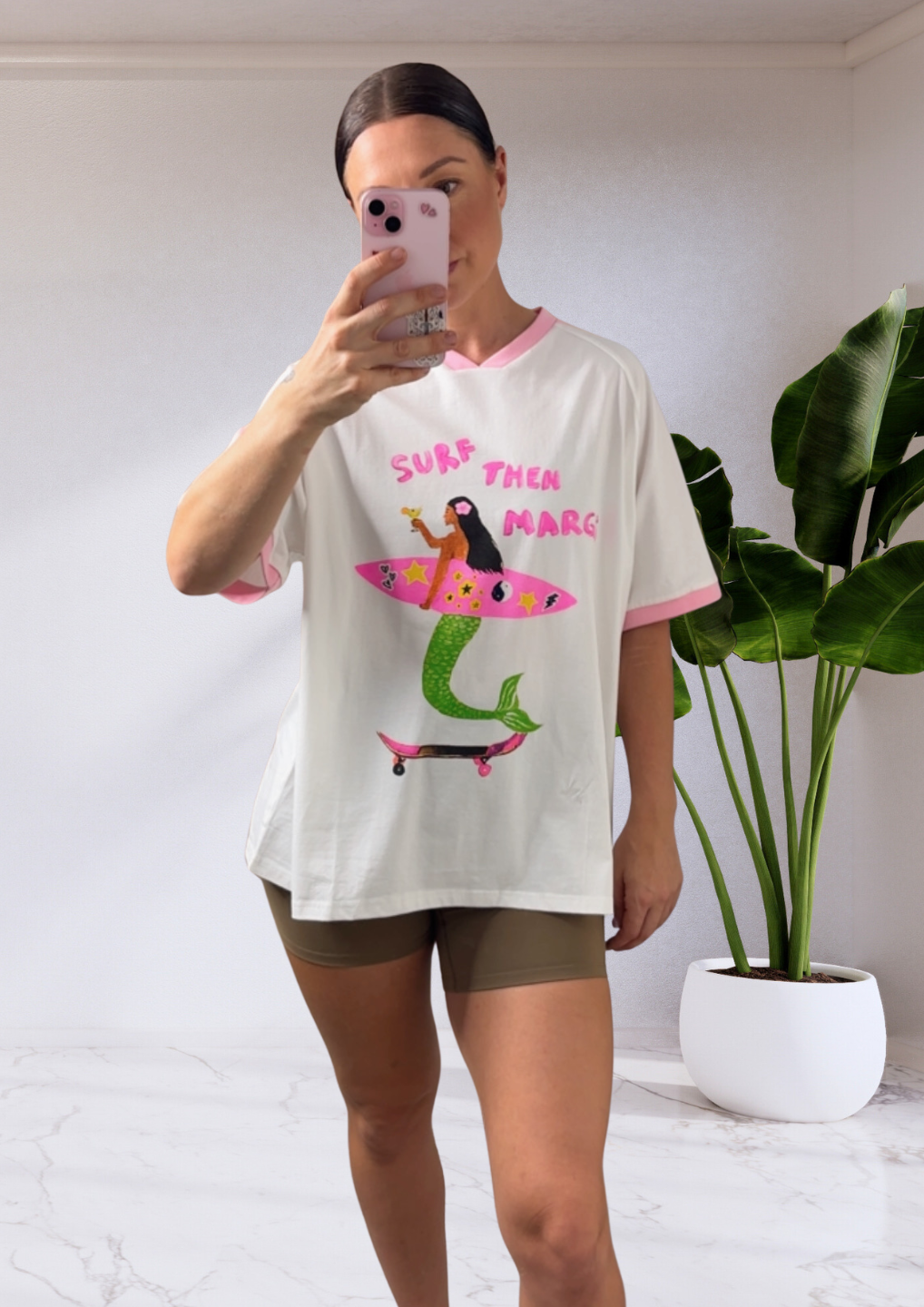 Jersey Oversized T-Shirt Surf Then Margs