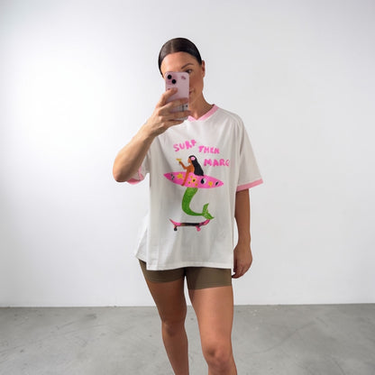 Jersey Oversized T-Shirt Surf Then Margs