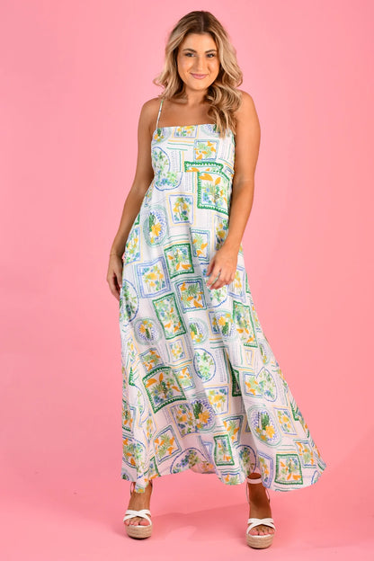 Bardot Spaghetti Strap Maxi Dress - Little Italy