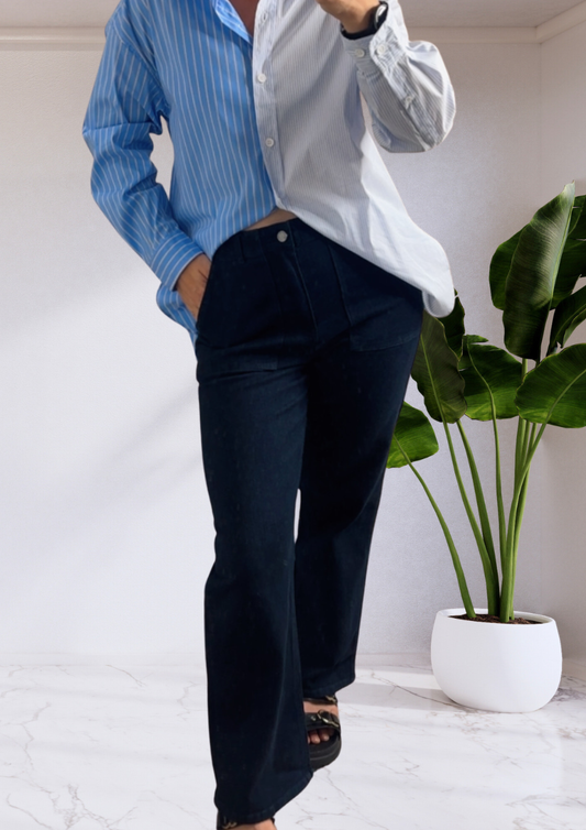 Relax Worker Jean - Blue Smoke