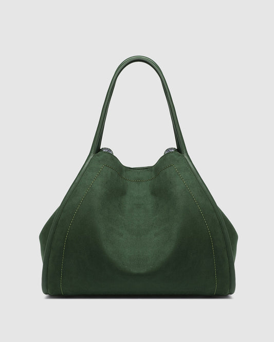Sutton Suedette Shoulder Bag | LOUENHIDE