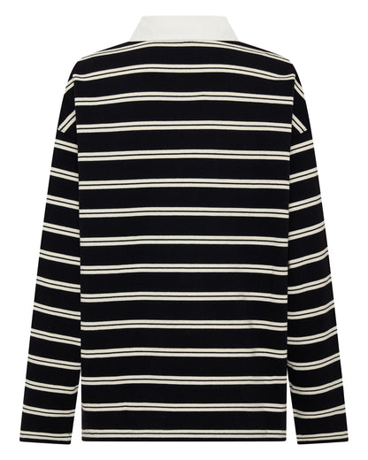 Dylan Rugby Polo black & white stripe