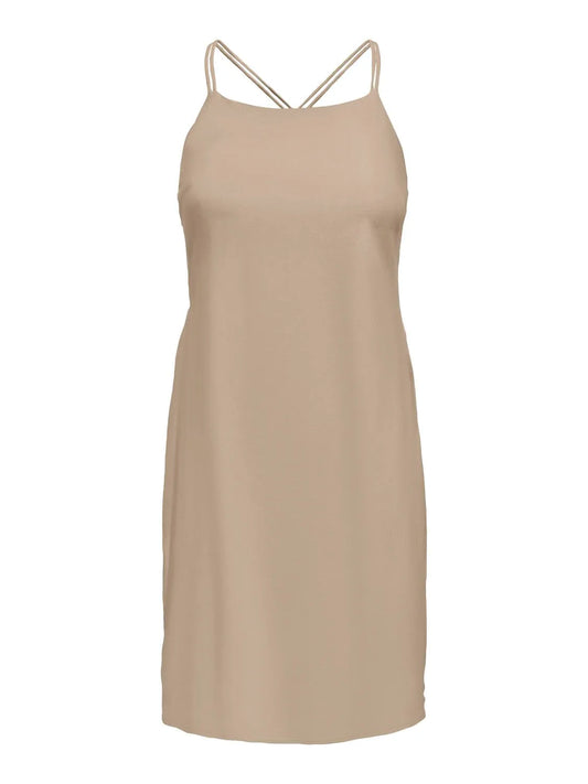 ONLJAKIRI Linen Mini Dress - HUMMUS