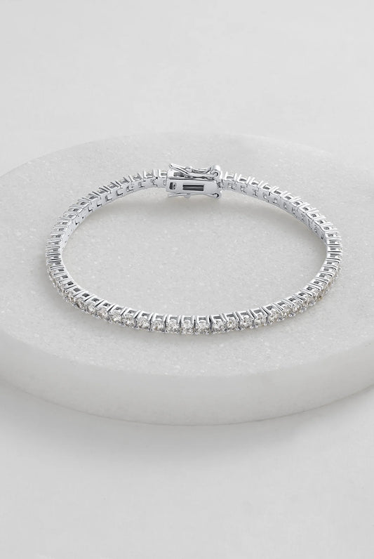 Dani Tennis Bracelet - Silver 16.5cm