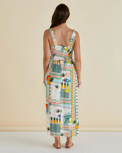 Tegan Midi Dress - Paradise Print