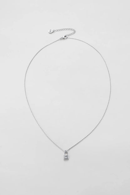 Locket Mini Necklace - Silver