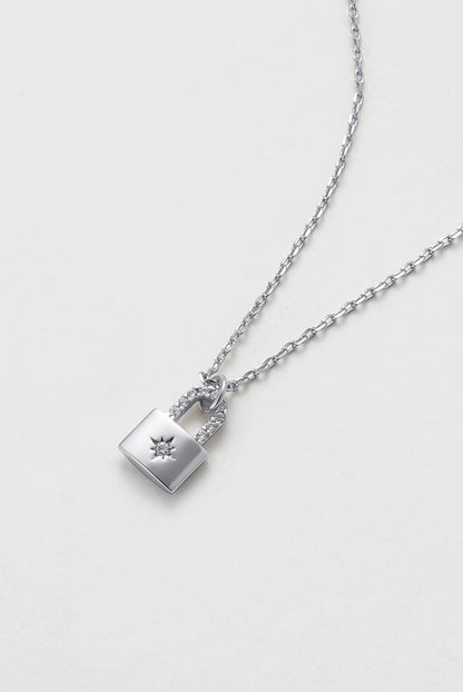 Locket Mini Necklace - Silver