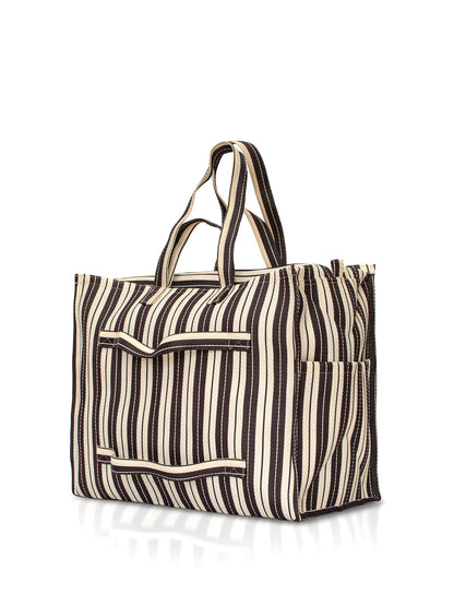 Vacay Travel Bag - Home Brown Stripe