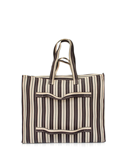 Vacay Travel Bag - Home Brown Stripe