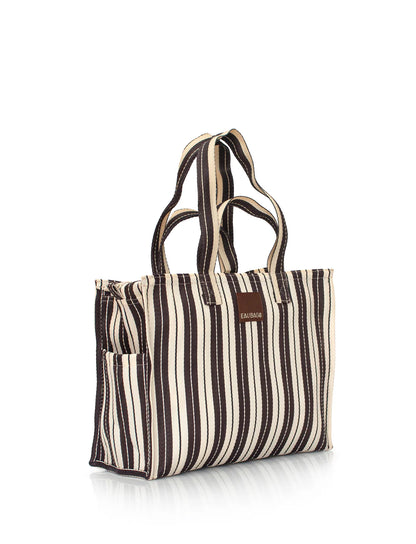 Marché Bag - Home Brown Stripe