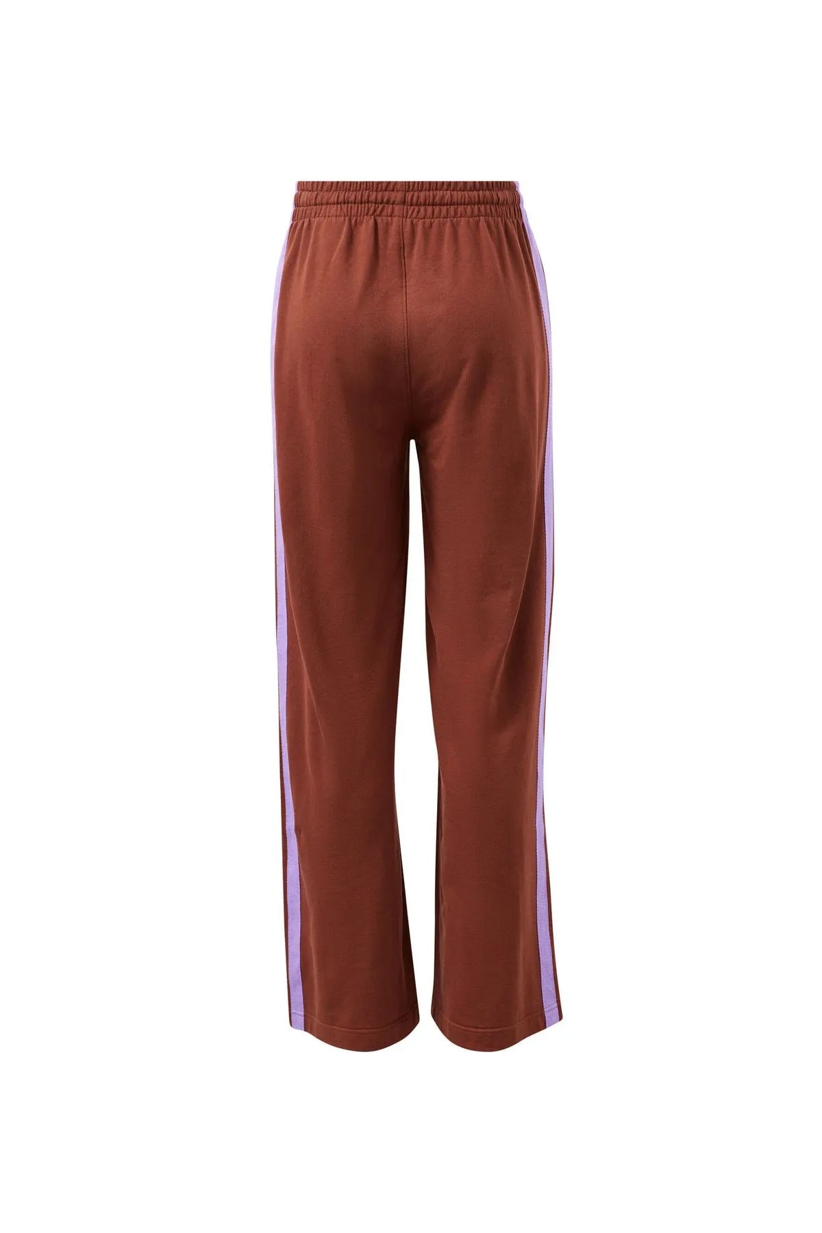 Gigi Wide Leg Terry Trackpant - Burnt Toffee Orchid