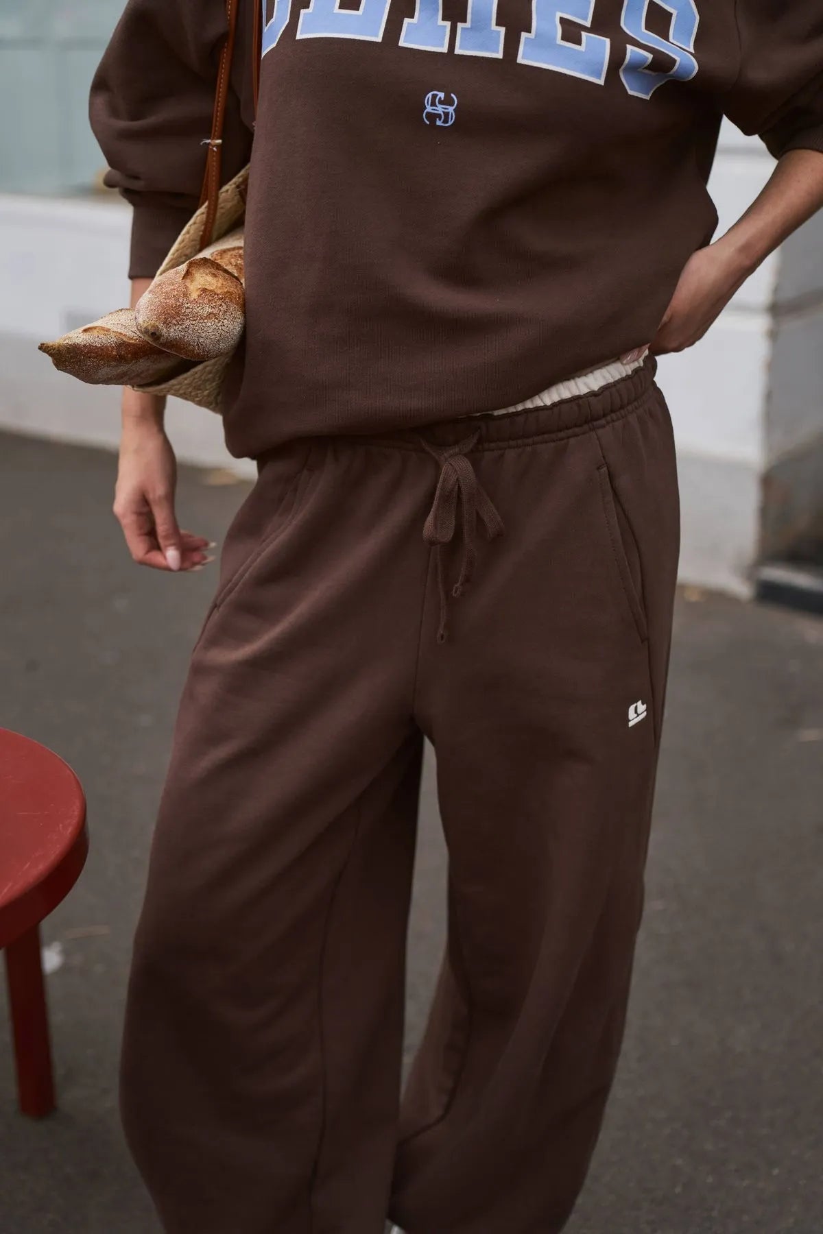 Bowie Barrel Leg Trackpant - Brown