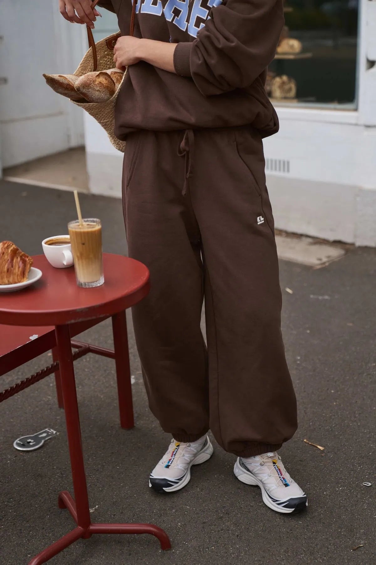 Bowie Barrel Leg Trackpant - Brown