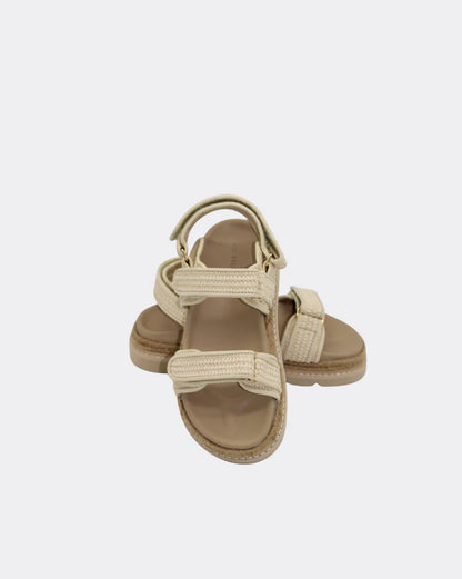 Elsie Raffia Platform Sandal - Natural