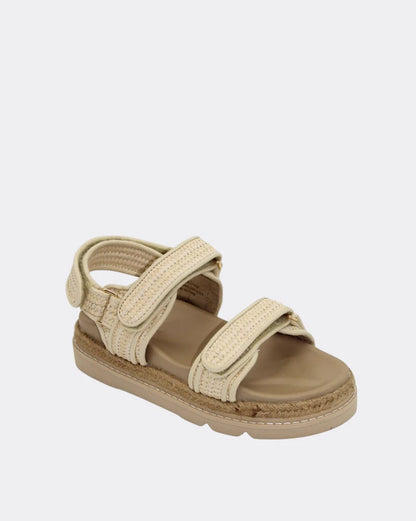 Elsie Raffia Platform Sandal - Natural