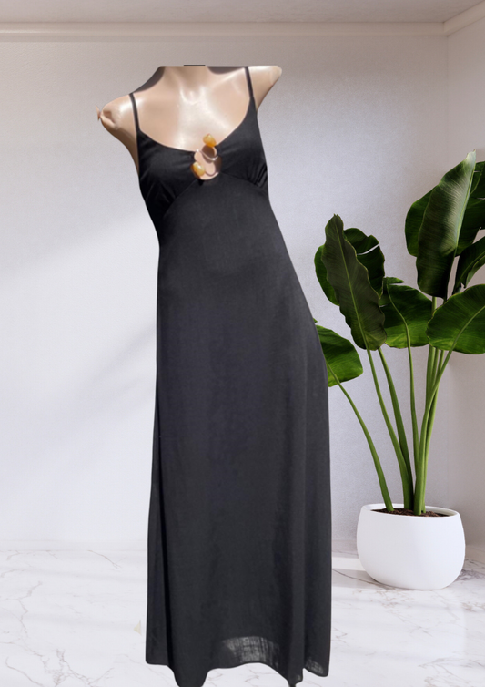 Karen Hardware Maxi Dress - Black