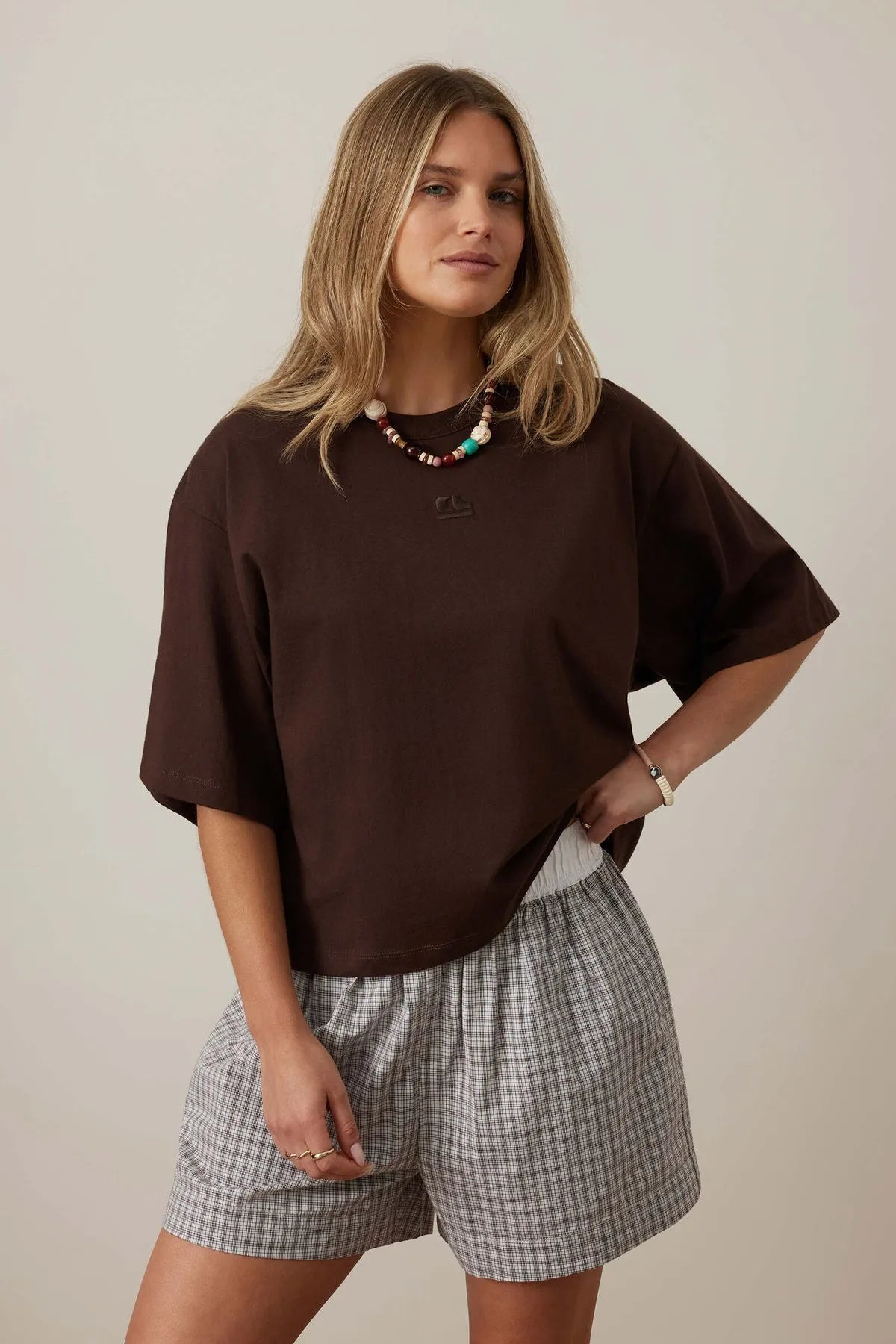 Phoebe Premium Tee - Brown