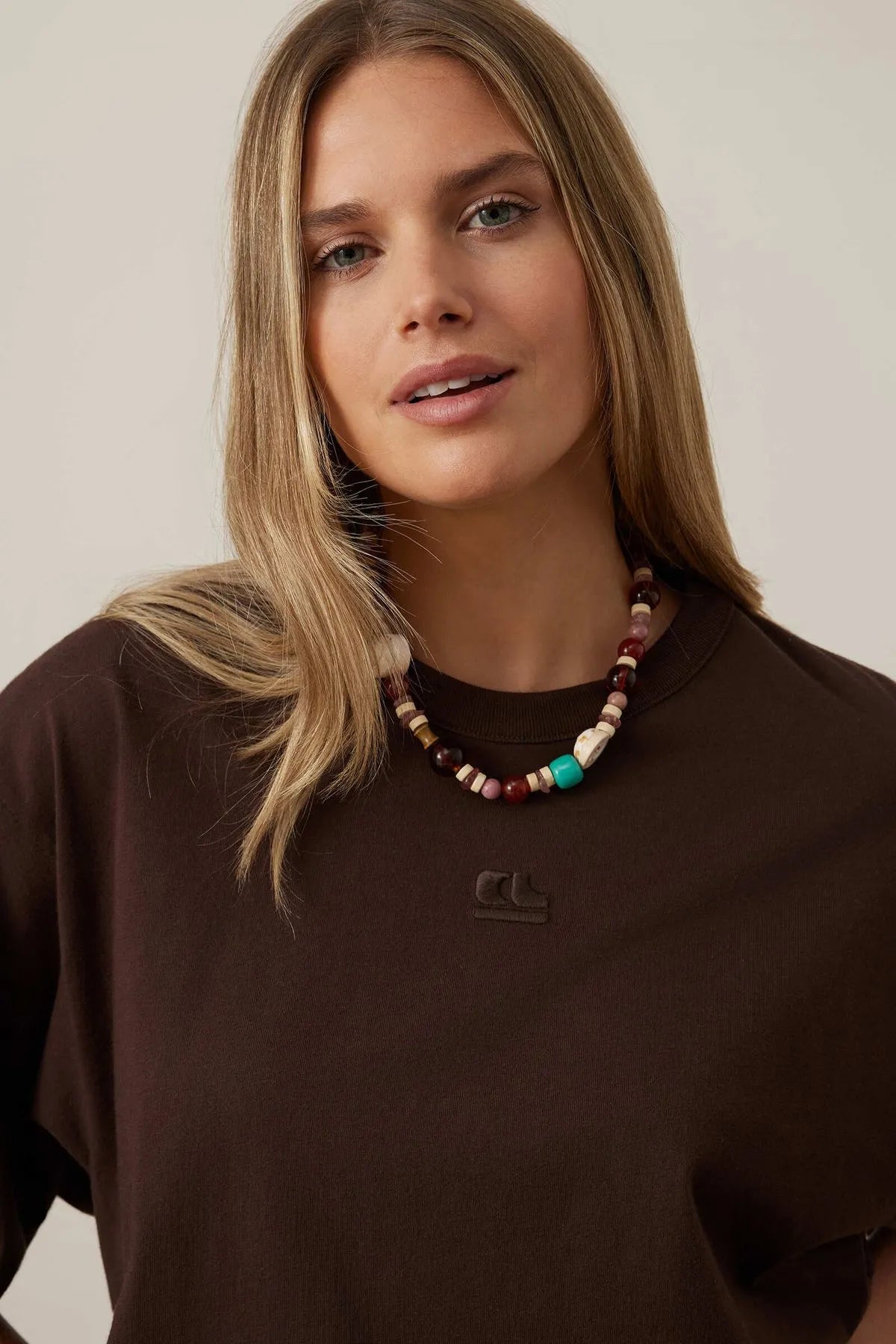 Phoebe Premium Tee - Brown