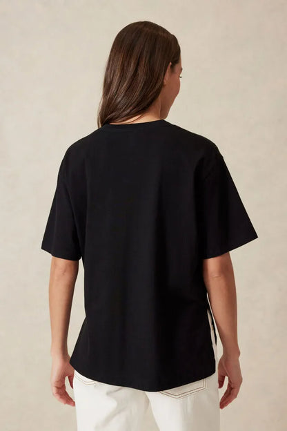 Stevie Slouchy Tee - Black