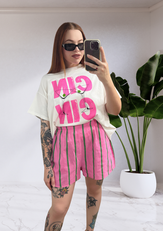 Ivy By Frankie Tee Shirt & Shorts Set - Cin Cin