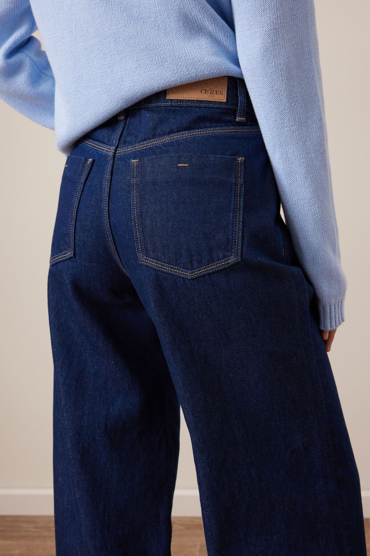 Morgan Relaxed Wide Leg Jean - Midnight Blue