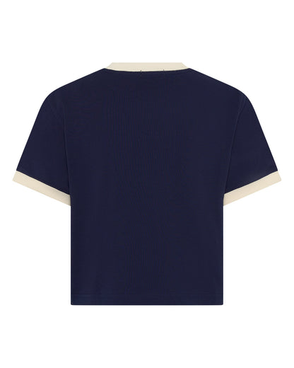 SŚAINT Logo Baby Tee - Navy
