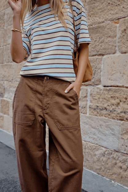 Weekender Barrel Pant - Chocolate