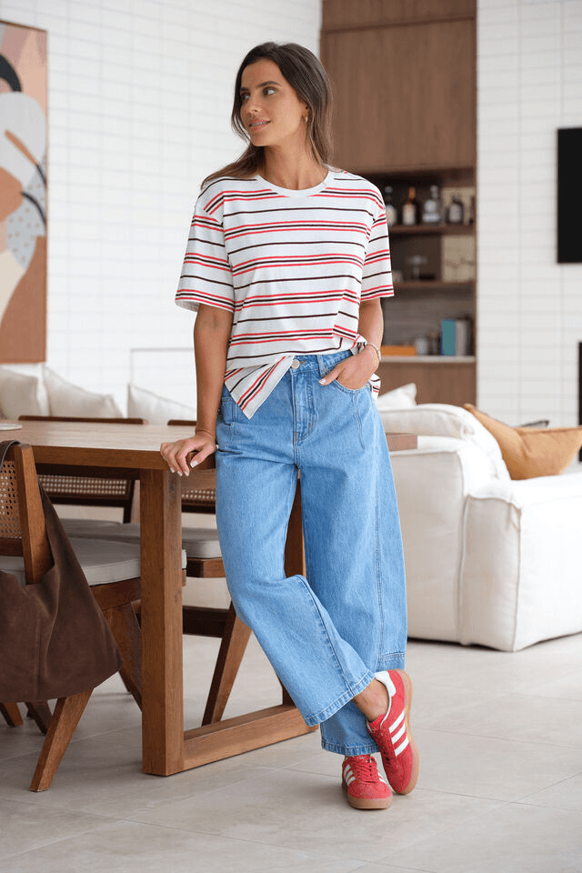 Demi Barrel Jean - Vintage Blue