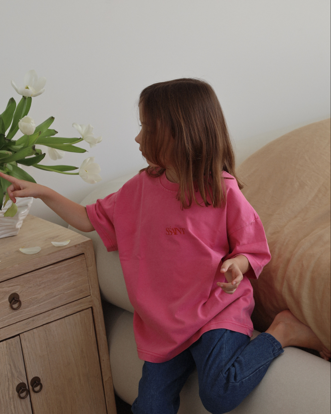 Kids' No Vacancy Tee - Pink | SSAINT