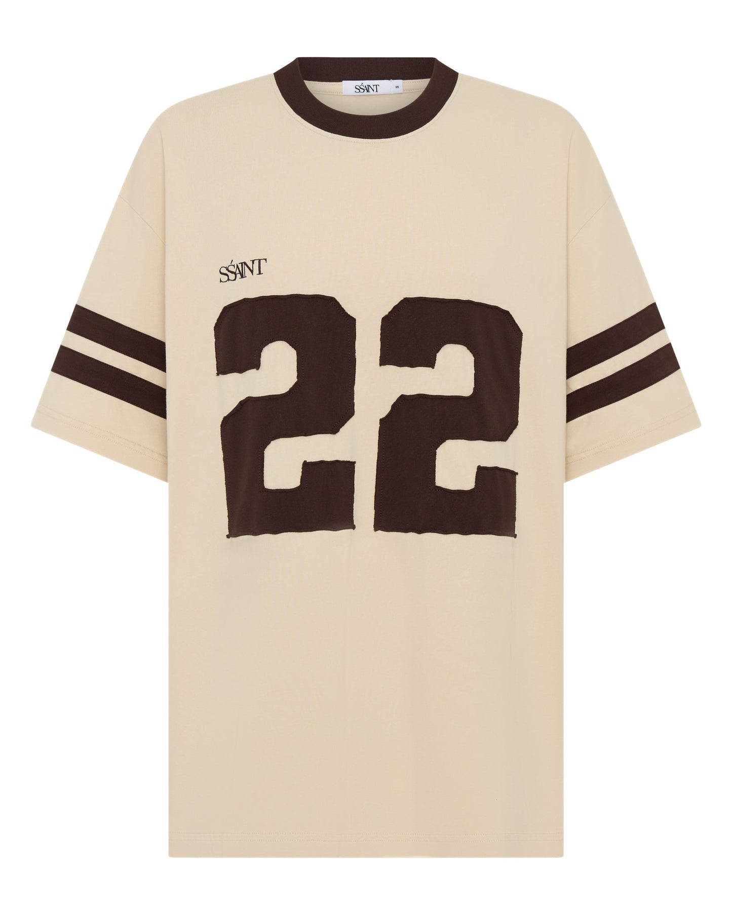 Twenty Two 22 Motion Tee – Cream & Espresso | SSAINT