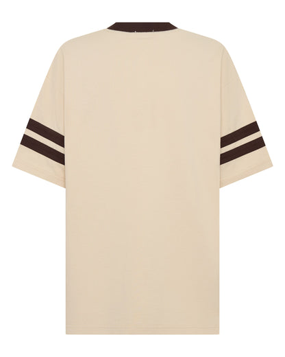 Twenty Two 22 Motion Tee – Cream & Espresso | SSAINT